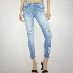 KanCan Mid Rise Ankle Skinny Jeans